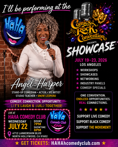Angel performs at Comics Rock Convention Showcase July 22, 2026