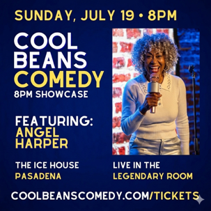 Angel performing at Cool Beans Comedy